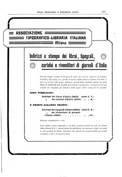 Giornale della libreria della tipografia e delle arti e industrie affini supplemento alla Bibliografia italiana, pubblicato dall'Associazione tipografico-libraria italiana