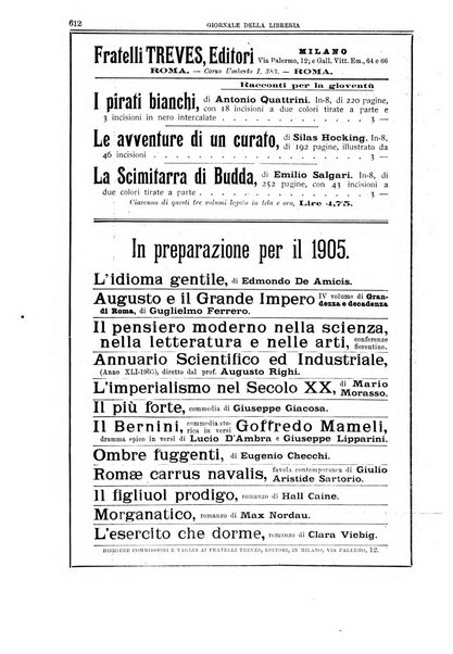 Giornale della libreria della tipografia e delle arti e industrie affini supplemento alla Bibliografia italiana, pubblicato dall'Associazione tipografico-libraria italiana