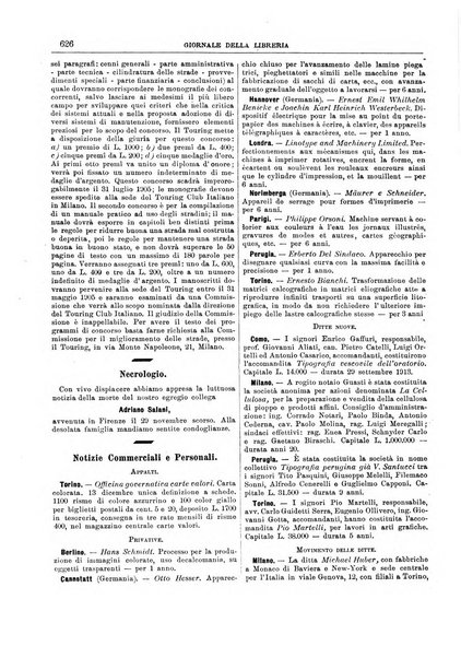 Giornale della libreria della tipografia e delle arti e industrie affini supplemento alla Bibliografia italiana, pubblicato dall'Associazione tipografico-libraria italiana