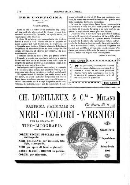 Giornale della libreria della tipografia e delle arti e industrie affini supplemento alla Bibliografia italiana, pubblicato dall'Associazione tipografico-libraria italiana