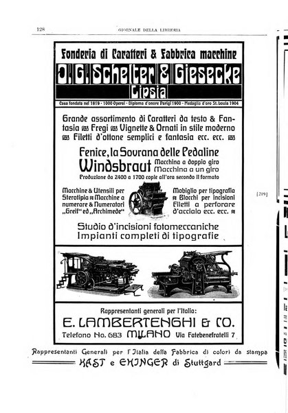 Giornale della libreria della tipografia e delle arti e industrie affini supplemento alla Bibliografia italiana, pubblicato dall'Associazione tipografico-libraria italiana