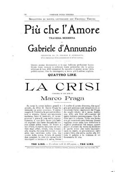 Giornale della libreria della tipografia e delle arti e industrie affini supplemento alla Bibliografia italiana, pubblicato dall'Associazione tipografico-libraria italiana