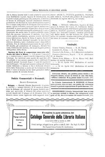 Giornale della libreria della tipografia e delle arti e industrie affini supplemento alla Bibliografia italiana, pubblicato dall'Associazione tipografico-libraria italiana