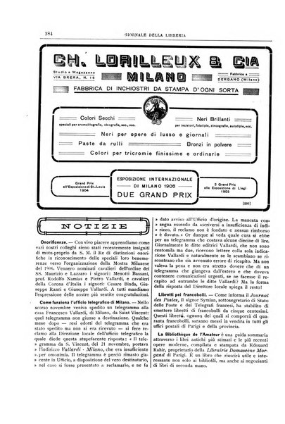 Giornale della libreria della tipografia e delle arti e industrie affini supplemento alla Bibliografia italiana, pubblicato dall'Associazione tipografico-libraria italiana