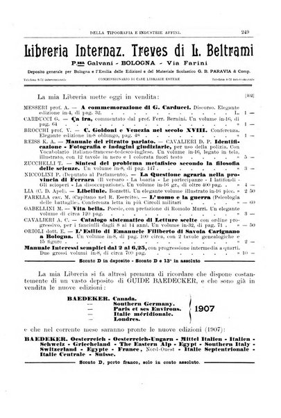 Giornale della libreria della tipografia e delle arti e industrie affini supplemento alla Bibliografia italiana, pubblicato dall'Associazione tipografico-libraria italiana