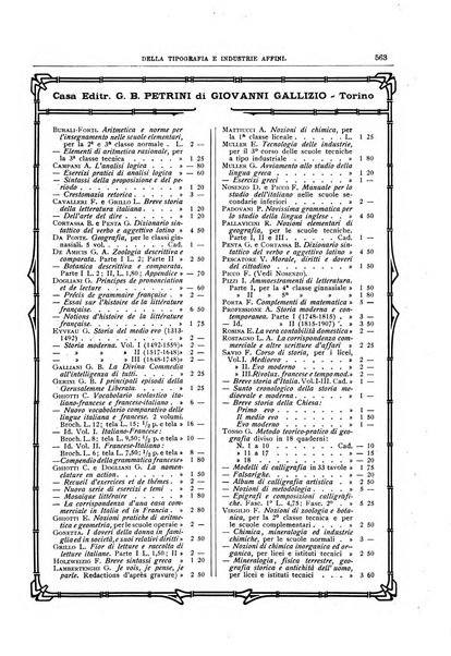 Giornale della libreria della tipografia e delle arti e industrie affini supplemento alla Bibliografia italiana, pubblicato dall'Associazione tipografico-libraria italiana