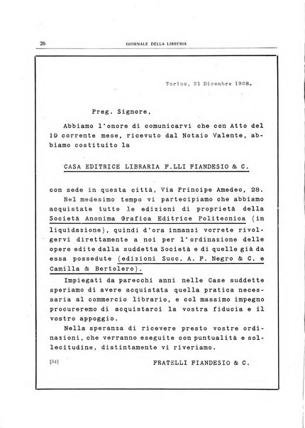 Giornale della libreria della tipografia e delle arti e industrie affini supplemento alla Bibliografia italiana, pubblicato dall'Associazione tipografico-libraria italiana