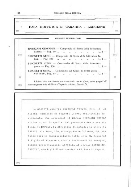 Giornale della libreria della tipografia e delle arti e industrie affini supplemento alla Bibliografia italiana, pubblicato dall'Associazione tipografico-libraria italiana