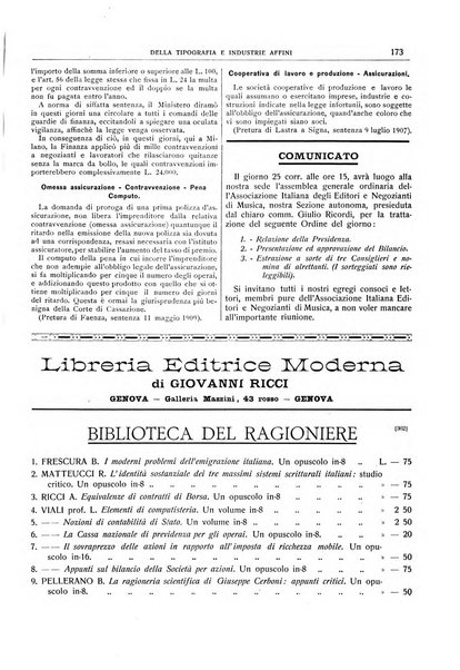 Giornale della libreria della tipografia e delle arti e industrie affini supplemento alla Bibliografia italiana, pubblicato dall'Associazione tipografico-libraria italiana