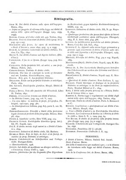 Giornale della libreria della tipografia e delle arti e industrie affini supplemento alla Bibliografia italiana, pubblicato dall'Associazione tipografico-libraria italiana