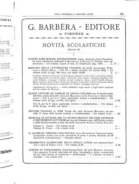 Giornale della libreria della tipografia e delle arti e industrie affini supplemento alla Bibliografia italiana, pubblicato dall'Associazione tipografico-libraria italiana