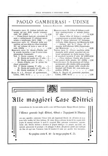 Giornale della libreria della tipografia e delle arti e industrie affini supplemento alla Bibliografia italiana, pubblicato dall'Associazione tipografico-libraria italiana