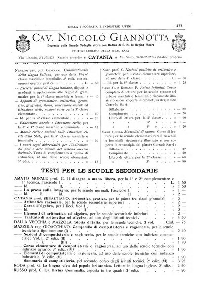 Giornale della libreria della tipografia e delle arti e industrie affini supplemento alla Bibliografia italiana, pubblicato dall'Associazione tipografico-libraria italiana