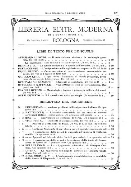 Giornale della libreria della tipografia e delle arti e industrie affini supplemento alla Bibliografia italiana, pubblicato dall'Associazione tipografico-libraria italiana