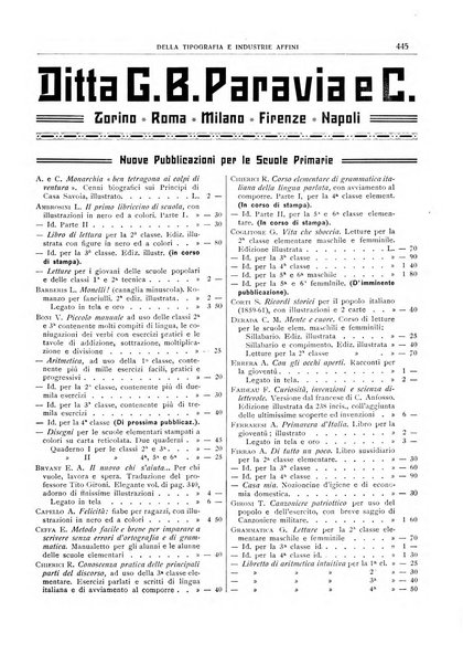 Giornale della libreria della tipografia e delle arti e industrie affini supplemento alla Bibliografia italiana, pubblicato dall'Associazione tipografico-libraria italiana