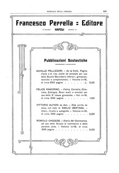 Giornale della libreria della tipografia e delle arti e industrie affini supplemento alla Bibliografia italiana, pubblicato dall'Associazione tipografico-libraria italiana