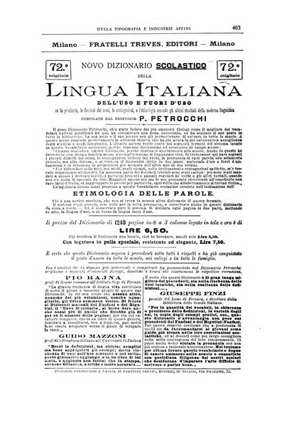 Giornale della libreria della tipografia e delle arti e industrie affini supplemento alla Bibliografia italiana, pubblicato dall'Associazione tipografico-libraria italiana