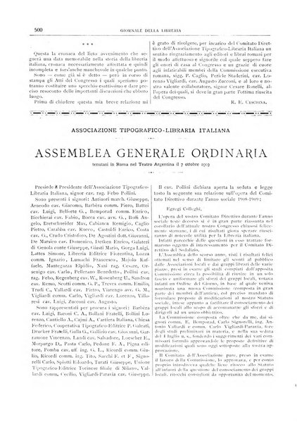 Giornale della libreria della tipografia e delle arti e industrie affini supplemento alla Bibliografia italiana, pubblicato dall'Associazione tipografico-libraria italiana