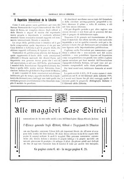 Giornale della libreria della tipografia e delle arti e industrie affini supplemento alla Bibliografia italiana, pubblicato dall'Associazione tipografico-libraria italiana