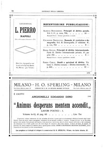 Giornale della libreria della tipografia e delle arti e industrie affini supplemento alla Bibliografia italiana, pubblicato dall'Associazione tipografico-libraria italiana