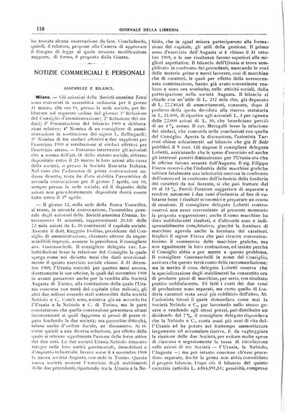 Giornale della libreria della tipografia e delle arti e industrie affini supplemento alla Bibliografia italiana, pubblicato dall'Associazione tipografico-libraria italiana