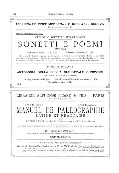 Giornale della libreria della tipografia e delle arti e industrie affini supplemento alla Bibliografia italiana, pubblicato dall'Associazione tipografico-libraria italiana