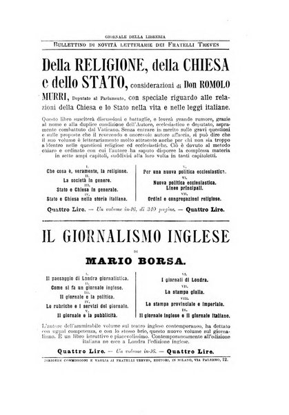 Giornale della libreria della tipografia e delle arti e industrie affini supplemento alla Bibliografia italiana, pubblicato dall'Associazione tipografico-libraria italiana