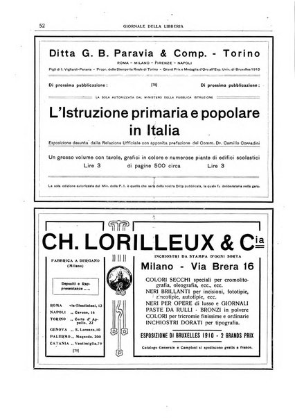 Giornale della libreria della tipografia e delle arti e industrie affini supplemento alla Bibliografia italiana, pubblicato dall'Associazione tipografico-libraria italiana