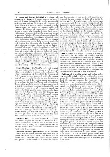 Giornale della libreria della tipografia e delle arti e industrie affini supplemento alla Bibliografia italiana, pubblicato dall'Associazione tipografico-libraria italiana