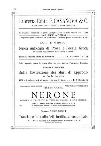 Giornale della libreria della tipografia e delle arti e industrie affini supplemento alla Bibliografia italiana, pubblicato dall'Associazione tipografico-libraria italiana