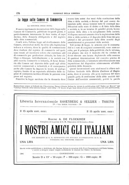 Giornale della libreria della tipografia e delle arti e industrie affini supplemento alla Bibliografia italiana, pubblicato dall'Associazione tipografico-libraria italiana