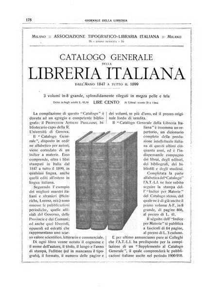 Giornale della libreria della tipografia e delle arti e industrie affini supplemento alla Bibliografia italiana, pubblicato dall'Associazione tipografico-libraria italiana