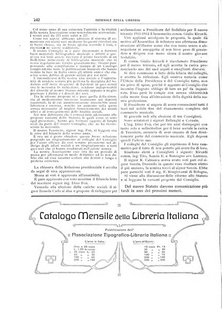 Giornale della libreria della tipografia e delle arti e industrie affini supplemento alla Bibliografia italiana, pubblicato dall'Associazione tipografico-libraria italiana