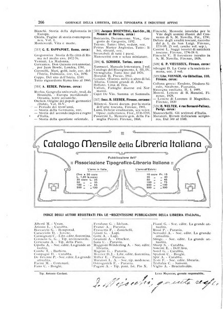 Giornale della libreria della tipografia e delle arti e industrie affini supplemento alla Bibliografia italiana, pubblicato dall'Associazione tipografico-libraria italiana