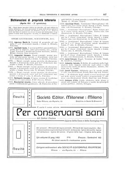 Giornale della libreria della tipografia e delle arti e industrie affini supplemento alla Bibliografia italiana, pubblicato dall'Associazione tipografico-libraria italiana