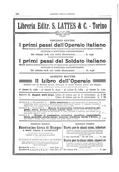 Giornale della libreria della tipografia e delle arti e industrie affini supplemento alla Bibliografia italiana, pubblicato dall'Associazione tipografico-libraria italiana