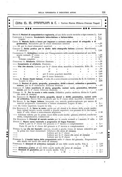 Giornale della libreria della tipografia e delle arti e industrie affini supplemento alla Bibliografia italiana, pubblicato dall'Associazione tipografico-libraria italiana