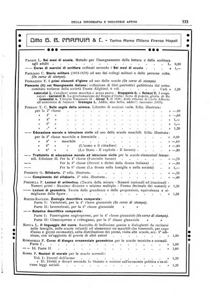 Giornale della libreria della tipografia e delle arti e industrie affini supplemento alla Bibliografia italiana, pubblicato dall'Associazione tipografico-libraria italiana