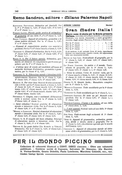 Giornale della libreria della tipografia e delle arti e industrie affini supplemento alla Bibliografia italiana, pubblicato dall'Associazione tipografico-libraria italiana