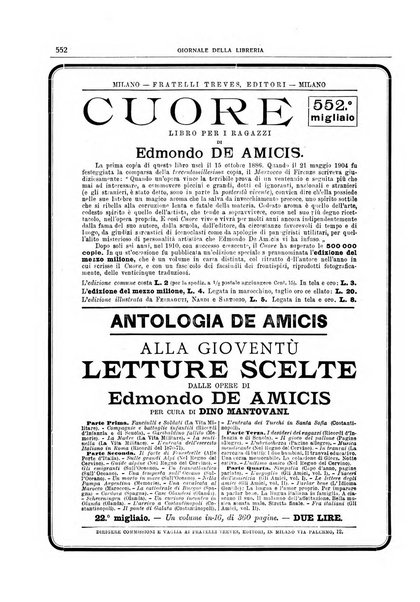 Giornale della libreria della tipografia e delle arti e industrie affini supplemento alla Bibliografia italiana, pubblicato dall'Associazione tipografico-libraria italiana