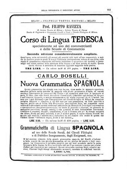 Giornale della libreria della tipografia e delle arti e industrie affini supplemento alla Bibliografia italiana, pubblicato dall'Associazione tipografico-libraria italiana