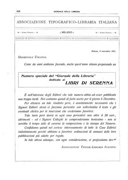 Giornale della libreria della tipografia e delle arti e industrie affini supplemento alla Bibliografia italiana, pubblicato dall'Associazione tipografico-libraria italiana