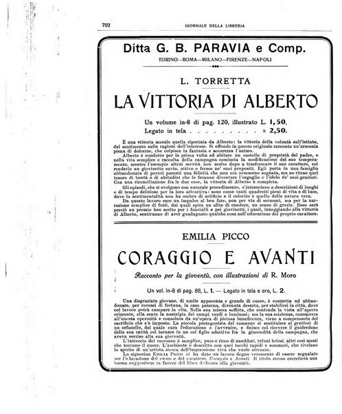 Giornale della libreria della tipografia e delle arti e industrie affini supplemento alla Bibliografia italiana, pubblicato dall'Associazione tipografico-libraria italiana