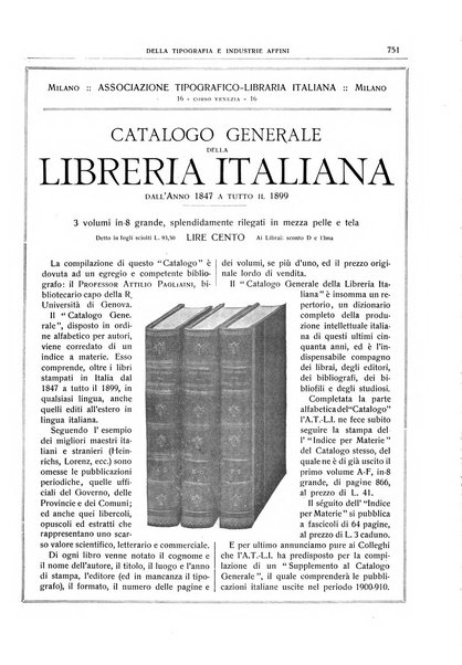 Giornale della libreria della tipografia e delle arti e industrie affini supplemento alla Bibliografia italiana, pubblicato dall'Associazione tipografico-libraria italiana