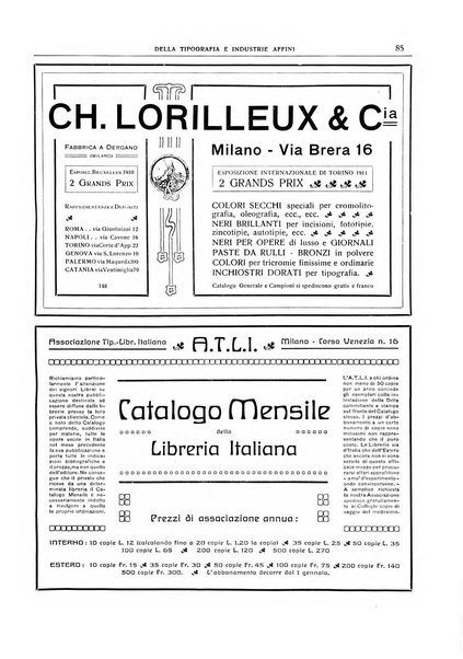 Giornale della libreria della tipografia e delle arti e industrie affini supplemento alla Bibliografia italiana, pubblicato dall'Associazione tipografico-libraria italiana