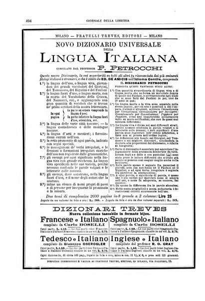 Giornale della libreria della tipografia e delle arti e industrie affini supplemento alla Bibliografia italiana, pubblicato dall'Associazione tipografico-libraria italiana