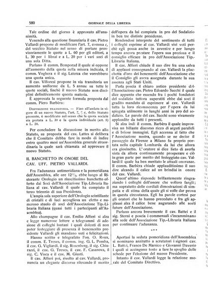 Giornale della libreria della tipografia e delle arti e industrie affini supplemento alla Bibliografia italiana, pubblicato dall'Associazione tipografico-libraria italiana