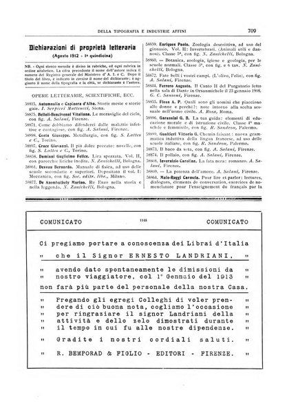 Giornale della libreria della tipografia e delle arti e industrie affini supplemento alla Bibliografia italiana, pubblicato dall'Associazione tipografico-libraria italiana