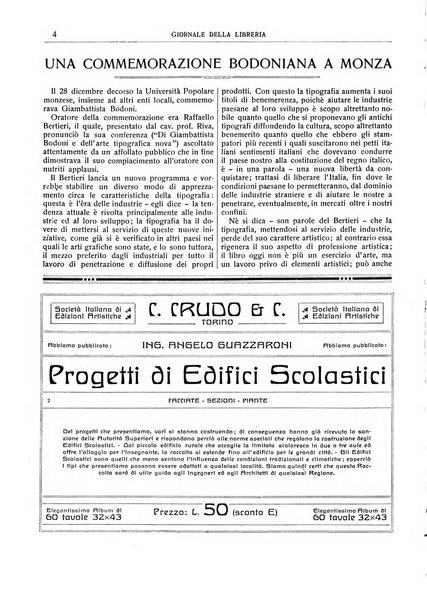 Giornale della libreria della tipografia e delle arti e industrie affini supplemento alla Bibliografia italiana, pubblicato dall'Associazione tipografico-libraria italiana