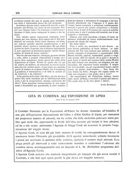 Giornale della libreria della tipografia e delle arti e industrie affini supplemento alla Bibliografia italiana, pubblicato dall'Associazione tipografico-libraria italiana